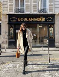 French Style Teddy Coats Wearing A Beige Stand Studio Winter Coat In Paris In 2021 Paris Winter Fashion Girls Winter Fashion French Street Fashion