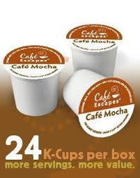 Cafe Escapes Cafe Mocha K Cup Portion Pack For Keurig Brewers 24 Count Cafe Mocha Chocolate Milk Chocolate Drinks