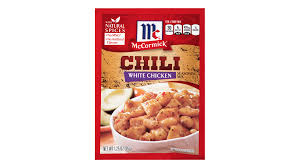 (the other 2 winners were traditional red chili with beef). Mccormick White Chicken Chili Seasoning Mix Mccormick
