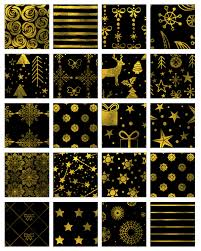 Vector tagged as black, geometric, gold, golden, modern Black Gold Christmas Patterns 20 Luxurious Backgrounds For The Holidays