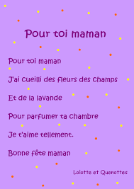 Une sélection de poèmes, comptines et poésies toutes douces pour la fête des mères ou tout simplement pour célébrer nos mamans tous les jours de l'année. Pour Toi Maman Poeme Fete Des Meres