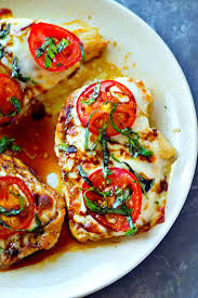 Margherita Grilled Chicken With Balsamic Glaze