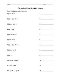 (remember to take out a greatest common. Factoring Review Worksheet By Mrs Dambach Teachers Pay Teachers