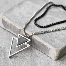 Men Necklace For Him Boyfriend Birthday Anniversary Gift For Etsy In 2021 Mens Silver Necklace Men Necklace Mens Chain Necklace