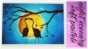 Soft Pastel Painting Tutorial Of Night Scenery For Beginners Youtube For the real time video click on the link.