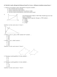 Nov 12, 2015 · hitunglah panjang mn pada gambar di bawah ini ! Contoh Soal Uts Matematika Kelas 9 Smp Mts Semester Ganjil