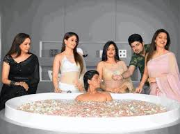 But he doesn't like pools! Beauty And The Bath Tub Bollywood Style