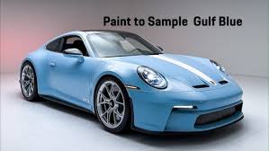 Image result for Gulf Blue 2025 Porsche