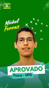 🌟 Michel Liah Ferraz, aprovado em Física na UFG! 🌟 , Aprovado em uma das  melhores universidades do país, Michel mostrou que, com método e dedicação,  tudo é possível! 💪📚 Ele enfrentou desafios, ...