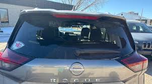 Nissan Rogue 2023 Back Window Shattering and Hatch Damage