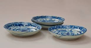 Maybe you would like to learn more about one of these? Ancient Chinese Small Plates Saucers Antique Hand Painted Porcelain White Blue Patterns Birds