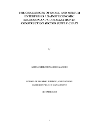 Cabaran dan kesan terhadap malaysia. Pdf The Challenges Of Small And Medium Enterprises Against Economic Recession And Globalization In Construction Sector Supply Chain