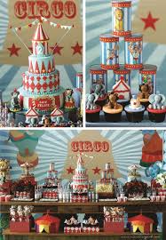 Vintage Circus Party Ideas Planning Idea Supplies Cake Decorations Vintage Circus Party Circus Party Circus Birthday Party