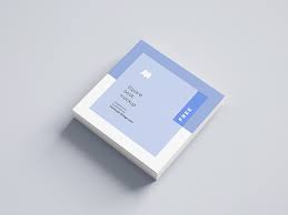 Simple square book mockup that will display both front and back cover of your latest book. Square Book Mockup Psd Stash