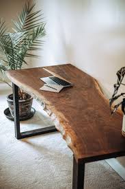 Live Edge Desk Handmade Black Walnut Etsy Wood Slab Table Live Edge Desk Slab Desk