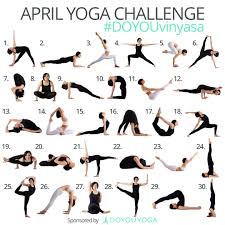 Join The April Yoga Challenge Doyouvinyasa On Instagram Want To Take Your Yoga Practice To The Next Le Yoga Challenge Intermediate Yoga Poses Beginning Yoga
