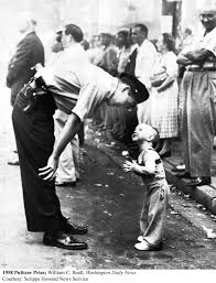 Little Boy Asking To Cross The Street During A Parade 1958 Pulitzer Prize Winner Vintage Photos Photo Black And White Photography