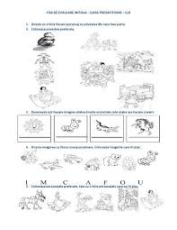 Fisa De Evaluare Initiala Clasa Pregatitoare Clr Comunicare In Limba Romana Fise De Lucru Grad Spring Math Kindergarten Coloring For Kids Math For Kids