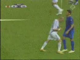 Zinedine zidane saw red in the world cup 2006 final for an infamous headbutt of marco materazzi. Zidane S Headbutt Know Your Meme
