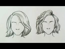 Kizlar Icin Kolay Kisa Sac Modeli Cizimi Nasil Cizilir How To Draw Short Hair For Girls Youtube Manga Sac Cizim Cizim Sac