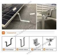 Ballasted flat roof mounting