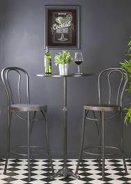Retro Vintage Bar Table Tall Chairs Set Stools Seats Metal Cocktail Wine Coffee Ebay Bar Table Shabby Chic Table And Chairs Vintage Bar