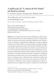 La indignación moral que sus páginas rezuman. Pdf A Publicacao De A Cabana Do Pai Tomas No Brasil Escravista O Momento Europeu Da Edicao Rey E Belhatte 1853 Danilo Zioni Ferretti Academia Edu