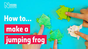 Origami easy jumping frog step 1: How To Make A Simple Origami Frog Natural History Museum