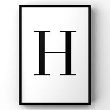 Check spelling or type a new query. Amazon Com Capital Letter H Print H Letter Print H Wall Decor H Wall Print H Printable Art Letter Print Fathers Day Gift Printable Wall Art Simple Black And White Name And Initial Print Handmade Products
