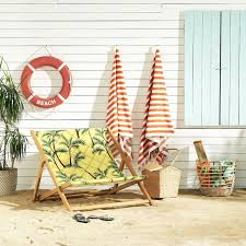Solblekt Beach Chair Foldable Eucalyptus Palm Pattern Yellow Ikea Beach Chairs Ikea Garden Furniture Ikea Outdoor Furniture