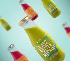 Free jam jar mockup (psd). Juice Bottle Mockup Projects Photos Videos Logos Illustrations And Branding On Behance