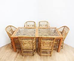 Browse 284 bamboo dining chairs on houzz whether you want inspiration for planning bamboo dining chairs or are building designer bamboo dining chairs from scratch, houzz has 284 pictures from the best designers, decorators, and architects in the country, including walter studio interior design and the design pointe. Chinese Chippendale Bamboo Dining Set Brighton Pavilion Chairs Dining Table Rattan By 330modernantique From 330 Modern Of Oakland Ca Attic