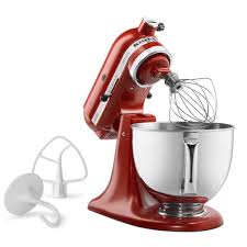 The secret is in the components: Kitchenaid Artisan 5 Qt 10 Speed Cinnamon Gloss Stand Mixer With Flat Beater 6 Wire Whip And Dough Hook Attachments Ksm150psgc The Home Depot