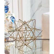 All of my metal tabletop sculptures can be placed on a mantel with greenery during the holidays, serve as a centerpiece on a formal dining table, or be displayed as a sculptural. Gold Metal Geometric Snowflake Tabletop Decor Table Top Decor Geometric Star Metal Stars