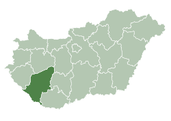 Magyarország térkép városokkal falvakkal : Somogy County Wikipedia