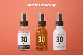 Spray Bottles Mockup In 2020 Bottle Mockup Bottle Dropper Bottles