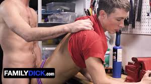 Shy Boy Fucked by Older Man in Garage - Dutch Gay Video