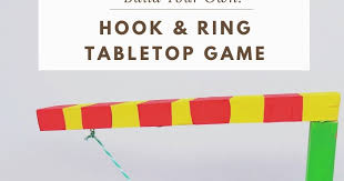 Run the loose end of the string through the eye hook. Mommy Suburbia How To Make A Diy Tabletop Hook Ring Bimini Game