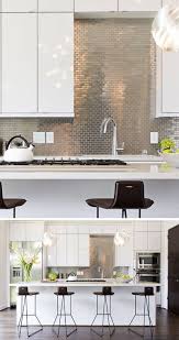 Kitchen Design Idea Install A Stainless Steel Backsplash For A Sleek Look Trendy Kitchen Backsplash Stainless Steel Backsplash Stainless Backsplash