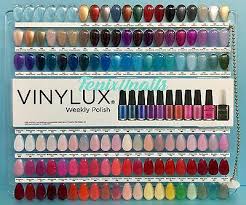 Cnd Vinylux Salon Nail Tip Color Chart Palette 114 Display Colors New Limited Ed Ebay