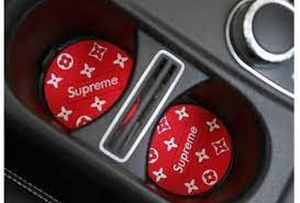 シュプリームsupreme 車載用品supreme コースター 車アクセサリー ドリンクホルダー ドリンクホルダー 車 アクセサリー ホルダー