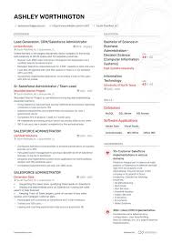 6 Salesforce Admin Resume Examples Salesforce Administrator Resume Samples Resume Examples Salesforce Administrator Business Administration Jobs