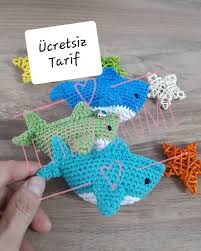Leithygurumi Amigurumi Baby Shark Keychain Free English Pattern Amigurumi Kopek Baligi Anahtarlik Turk Crocheted Shark Pattern Crochet Shark Amigurumi Shark