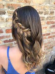 A Beautiful Breezy Braided Style With Waves Perfect For Everyday Beauty Hair By Goldp Prom Hairstyles For Long Hair Curly Hair Styles Naturally Hair Styles