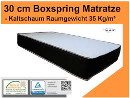 Im kinderbett sollte die matratze zum einen das richtige maß haben: Hohe 30 Cm Boxspring Matratze Rg 35 Real De