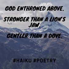 Haiku Poem God Enthroned Above Conform To Jesus Haiku Poems Poems Haiku