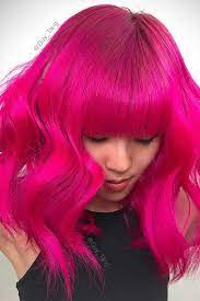 23 Ideas How To Use A Pink Color In Your Life From Image To Decor Magenta Hair Bright Hair Colors Bold Hair Color