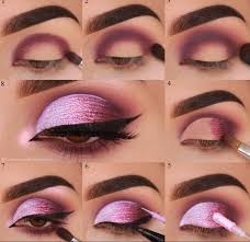 easy steps pink eye makeup tutorial