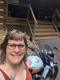 Motorcycle ride in western North Carolina mountains