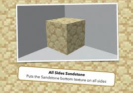 After getting the sand, make your way towards the crafting table, it will take just a few moments to reach there. All Sides Sandstone Minecraft Texture Pack